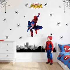 GENERICO - Vinil infantil Hombre araña para niños habitacion divertida