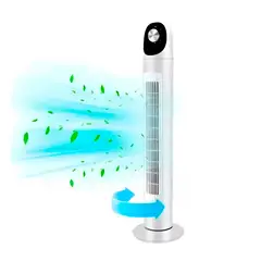 GENERICO - Ventilador de torre giratorio silencioso 3 velocidades