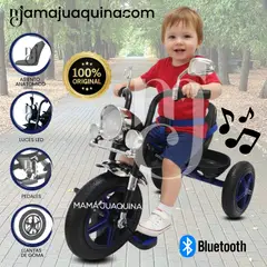 BABY - Triciclo Chavito Musical «CHOPPEER» con Bluetooth Blue