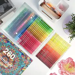 GENERICO - Lápices de Colores Brutrune Set x260 Colores para Dibujo y Arte Profesional