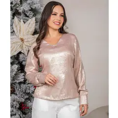 GENERICO - Blusa en Tela de Gasa Foil