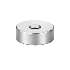 GENERICO - Iman de Neodimio Modelo Disco 30mmx10mm orificio 5mm 1 und