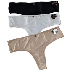 GENERICO - Truza calzon en microfibra liso, pack por 3