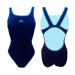 TURBO - Traje de Baño Mujer Coloured Blue Tirante Ancho