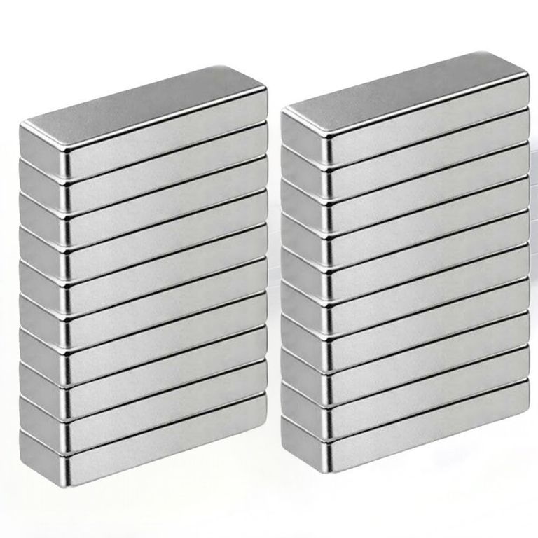 Iman de Neodimio Modelo Rectangular 14x4.5x1.6mm Pack 20 unds