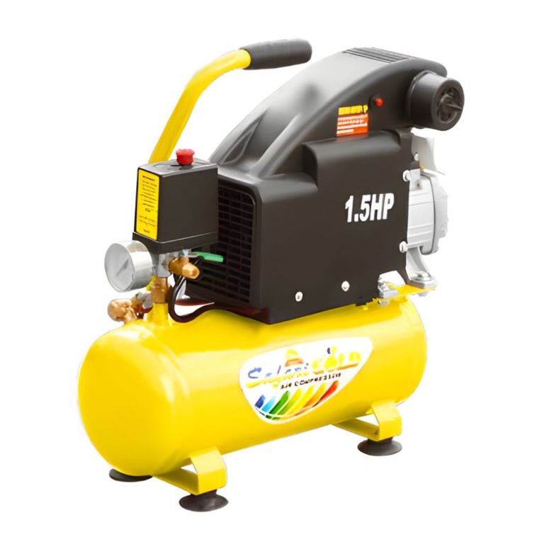 Compresora Gold 15HP 8BAR 9Litros 4CFM 220V AMARILLO 8KC-9L YL