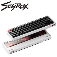 SHENGSHOU - Teclado Magnético Gamer Scyrox Xpunk63 Switches Gateron Jade Pro
