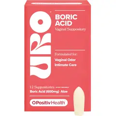 GENERICO - O Positiv Supositorio de ácido bórico URO - Ovulos para partes intimas