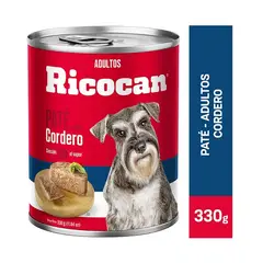 RICOCAN - Paté Lata Cordero Adultos 330 gr