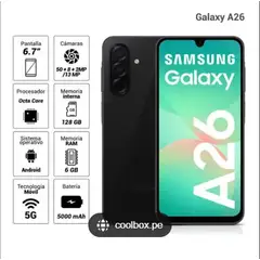 SAMSUNG - Celular Galaxy A26 5g 6+128gb Negro