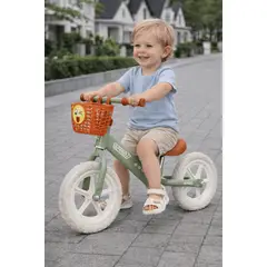 GENERICO - Bicicleta de Equilibrio Infantil Verde para niños y niñas