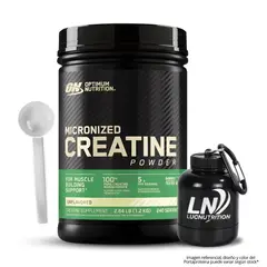Optimum Nutrition - Creatina 1.2 Kg - Creatina Monohidratada ON + Scoop + Portaproteina