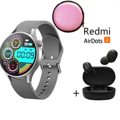 XIAOMI - Reloj inteligente de moda y Audifonos Redmi AirDots 2 Gris y Estuche