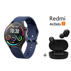 XIAOMI - Reloj inteligente de moda y Audifonos Redmi AirDots 2 Azul