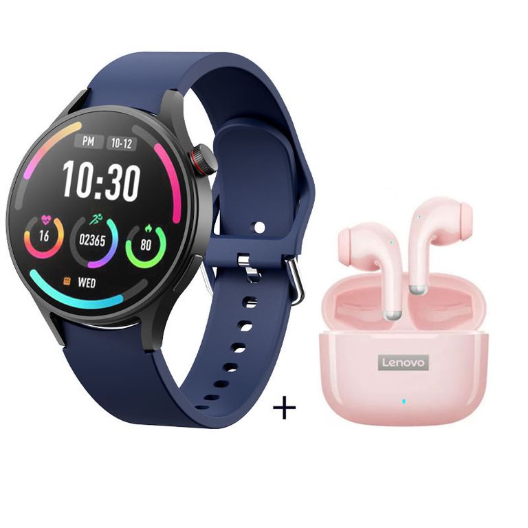 Reloj inteligente de moda y LP40Pro Azul