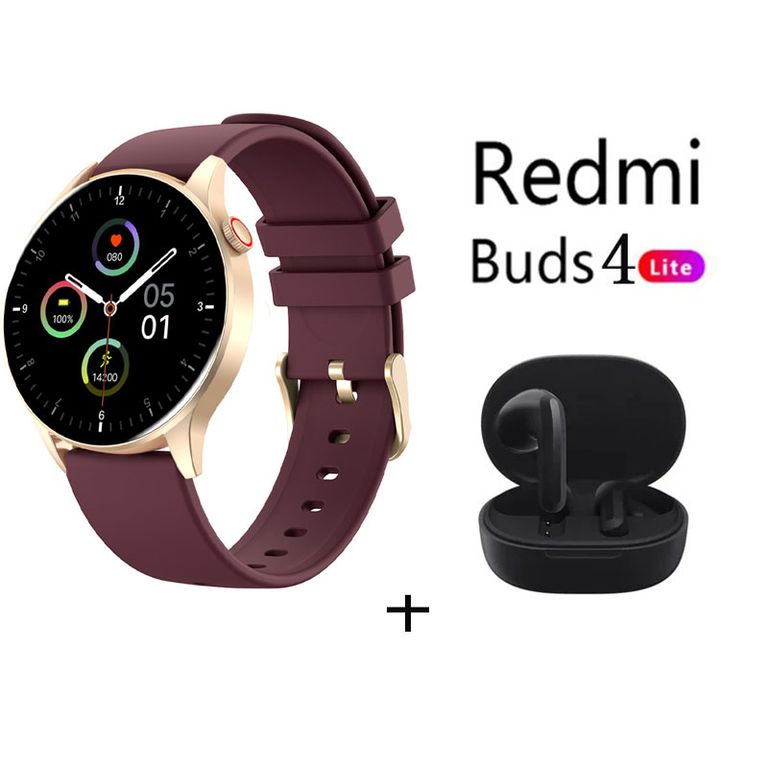 Reloj inteligente deportivo Y85+Audifonos Redmi Buds 4 Lite - Morado