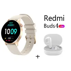 XIAOMI - Reloj inteligente deportivo Y85+Audifonos Redmi Buds4 Lite Blanquecino