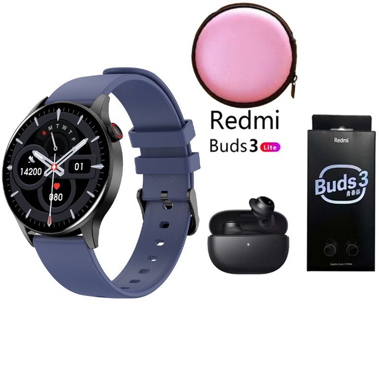 Reloj inteligente deportivo Y85+Audifonos Redmi Buds 3 Lite y Estuche