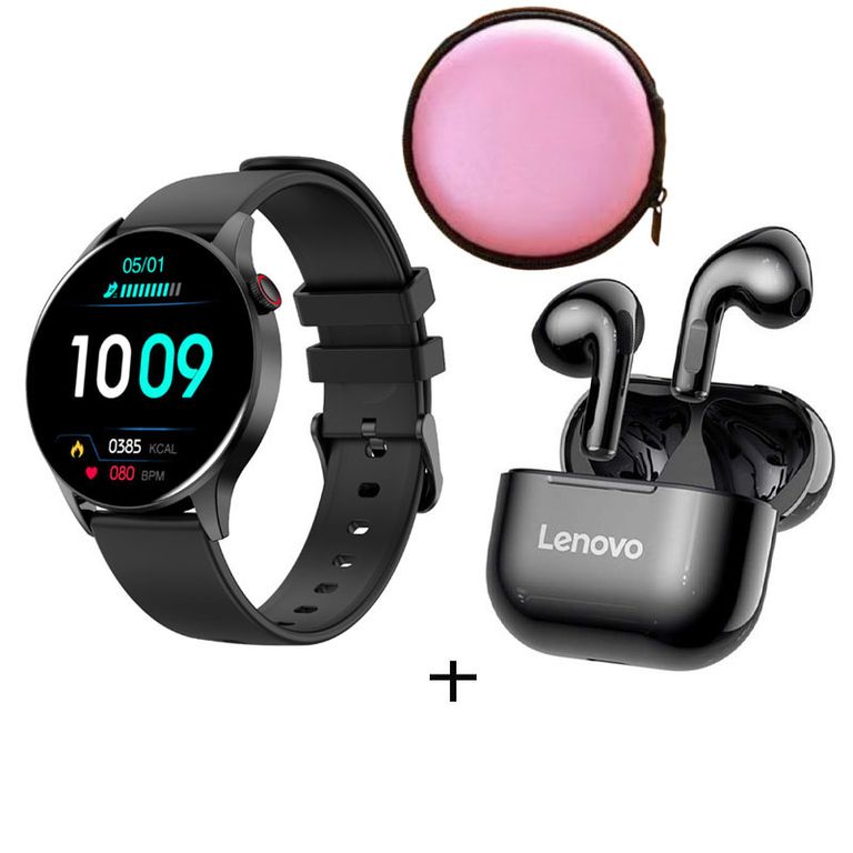 Reloj inteligente deportivo Y85 + LP40 Auriculares y Estuche