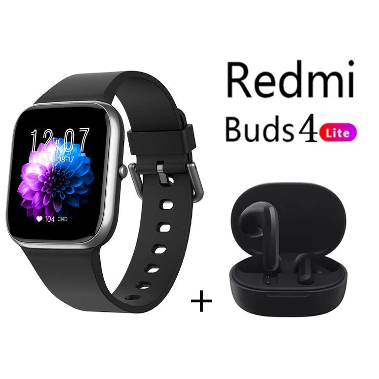 Y9PRO reloj inteligente Negro + Redmi Buds 4 Lite - Negro