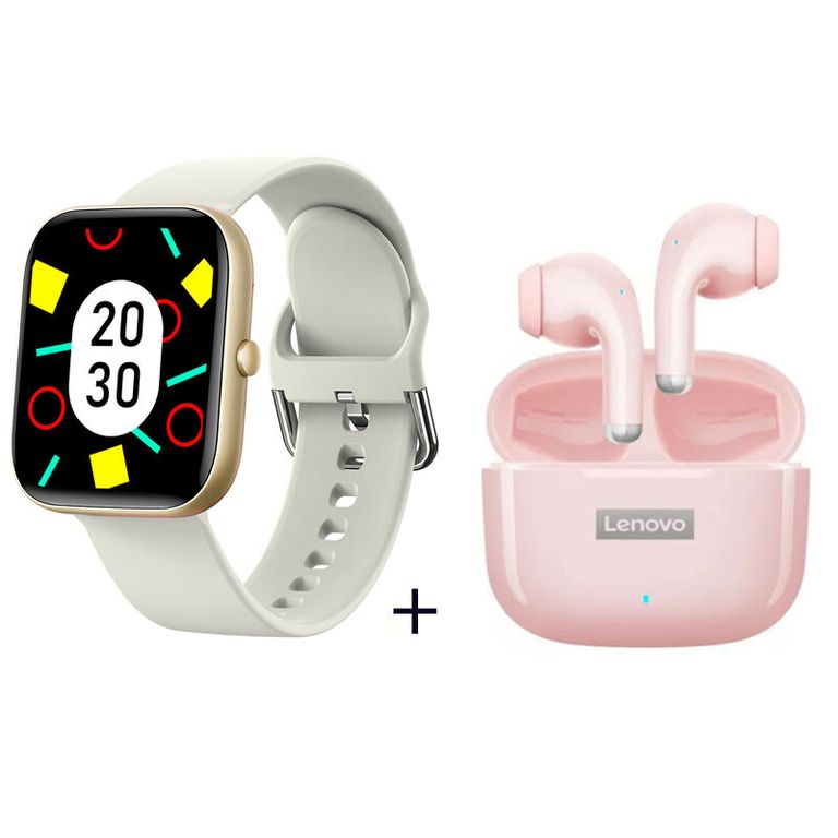 Audífonos LP40Pro De Tws y Reloj inteligente de - Blanquecino