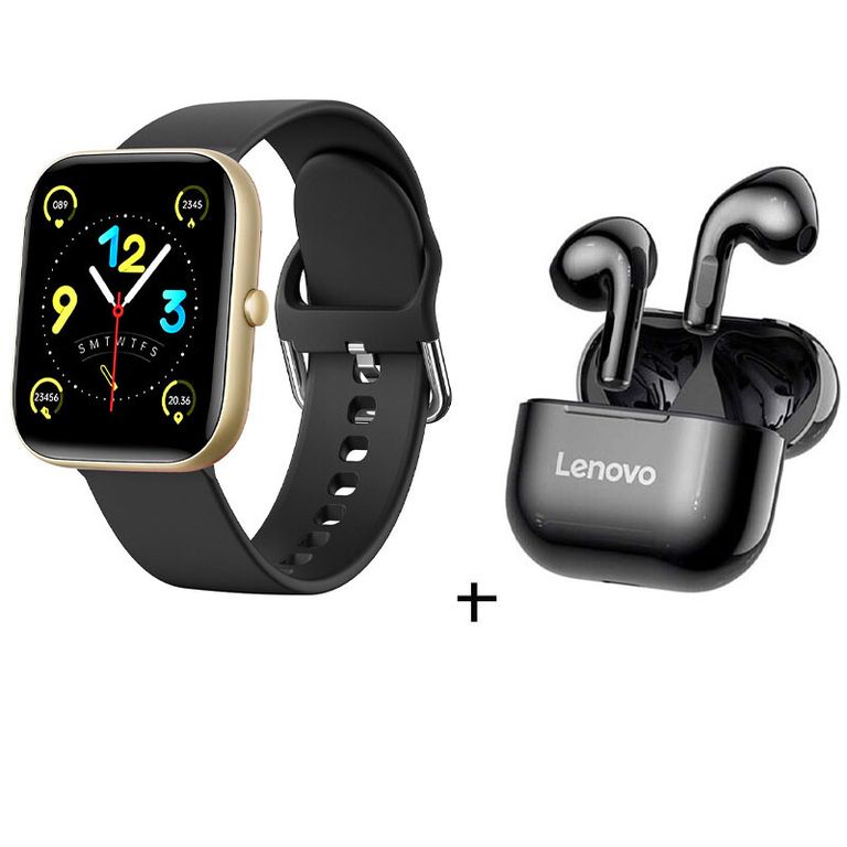 Audífonos LP40 De Tws y Reloj inteligente de - Oro negro