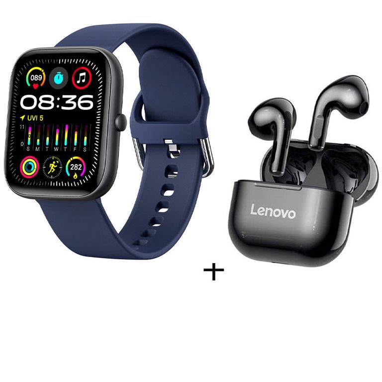 Audífonos LP40 De Tws y Reloj inteligente de - Azul