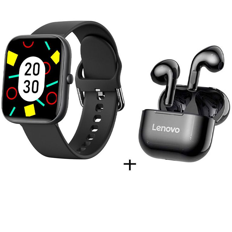 Audífonos LP40 De Tws y Reloj inteligente de - Negro