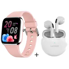 LENOVO - Y9PRO reloj inteligente deportivo rosa + combo ht38 blanco