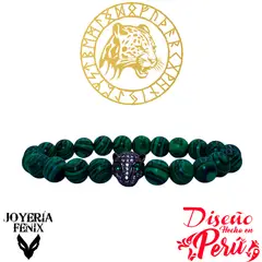 JOYERIA FENIX - Pulsera Leopardo Negro Zircón - Joyería Fénix