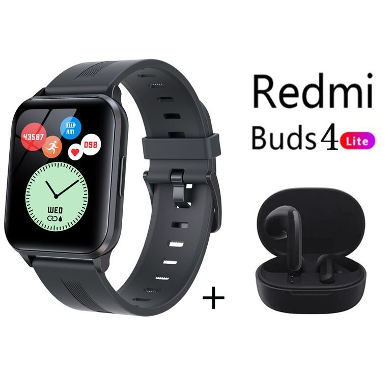 Y79 reloj inteligente deportivo Negro + combo Redmi Buds 4 Lite