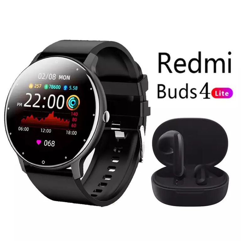 Audifonos bluetooth buds 4 lite y Zl02 reloj inteligente