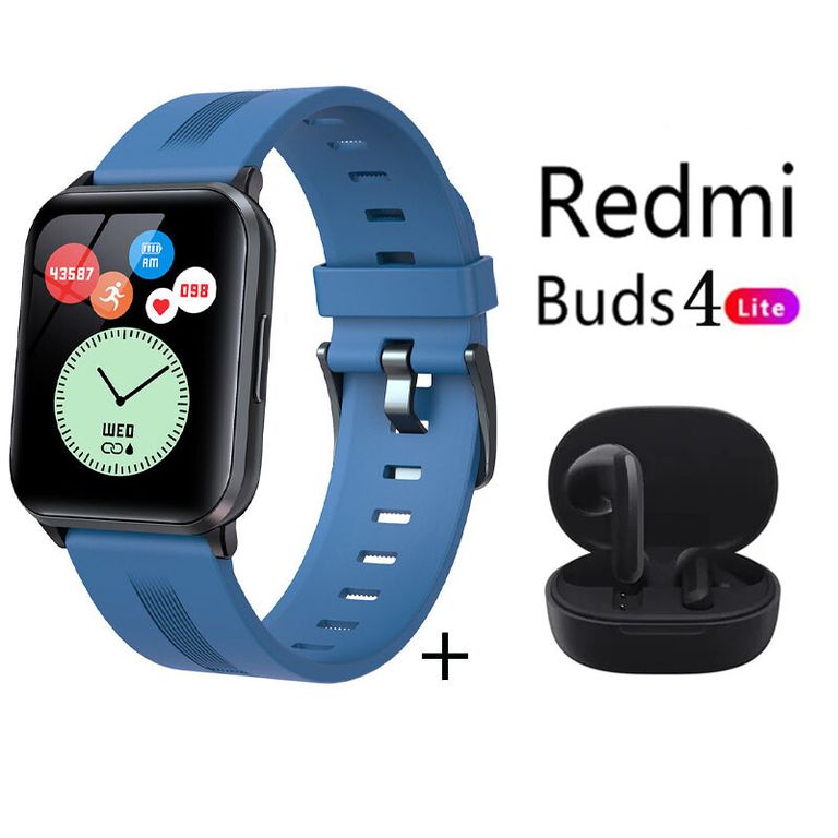 Y79 reloj inteligente deportivo Azul + combo Redmi Buds 4 Lite