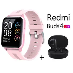 XIAOMI - Y79 reloj inteligente deportivo Rosado + combo Redmi Buds 4 Lite