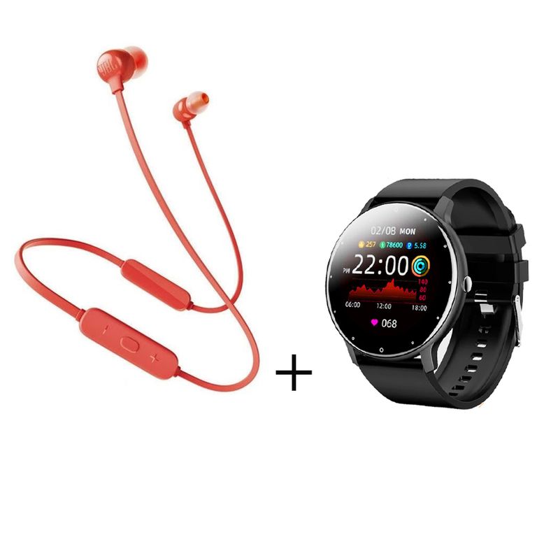 Audífonos Bluetooth TUNE 165BT y Toumi Fit 2 Reloj inteligente