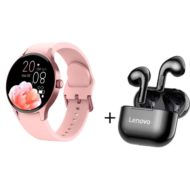 Pantalla AMOLED reloj inteligente deportivo + LP40 - Rosado