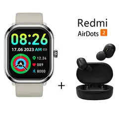 XIAOMI - Reloj Inteligente Deportivo P101Scombo Redmi AirDots 2- plata