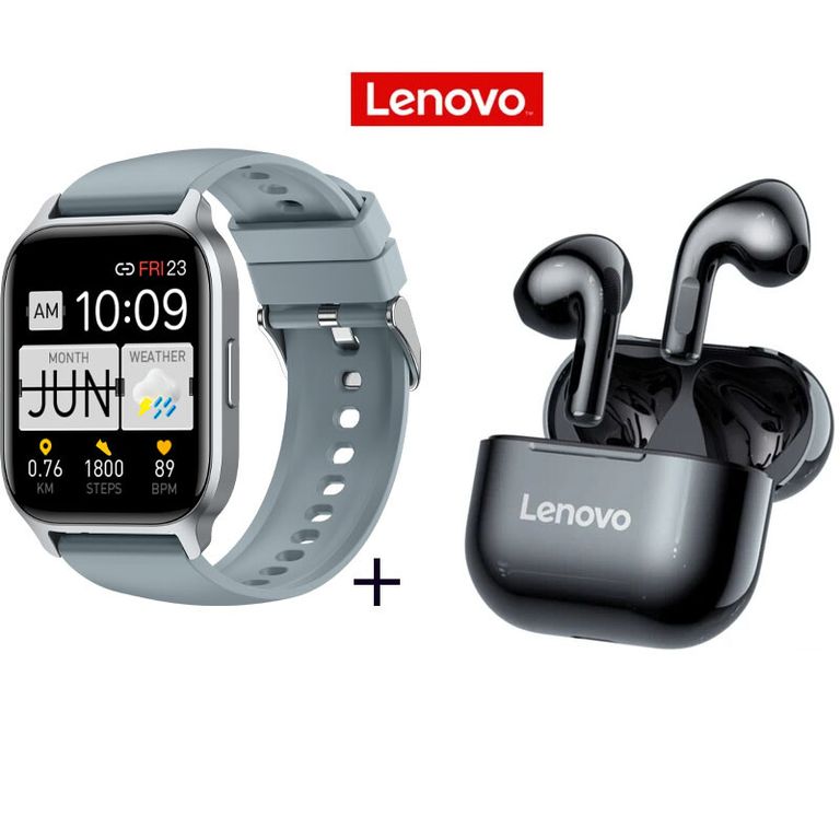 Reloj inteligente pantalla grande 185 + LP40 -Gris