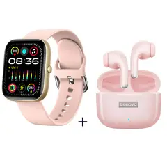 LENOVO - Audífonos LP40Pro De Tws y Reloj inteligente de - Rosa