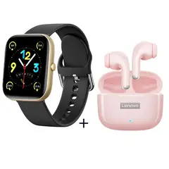 LENOVO - Audífonos LP40Pro De Tws y Reloj inteligente de - Oro negro