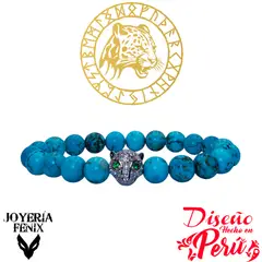 JOYERIA FENIX - Pulsera Leopardo Plateado Zircón - Joyería Fénix