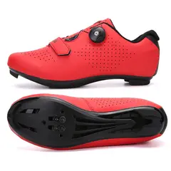DANWEILE - Zapatillas de ciclismo casuales y de moda para hombres y mujeres Rojo