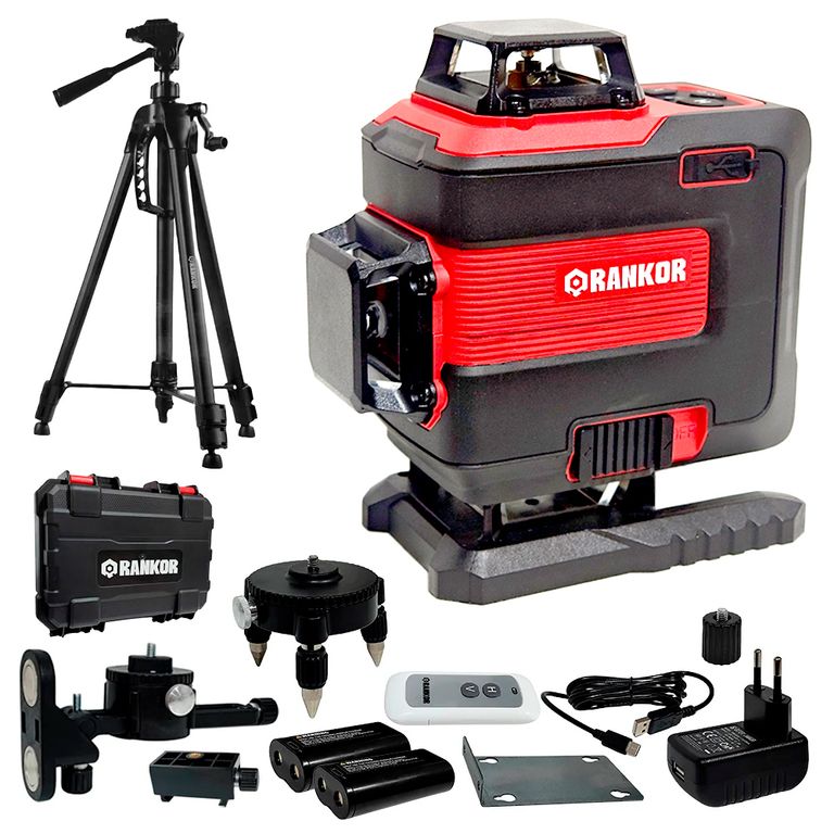 NIVEL LASER 4D VERDE INDUSTRIAL RLG16002KIT 16 LINEAS + TRIPODE