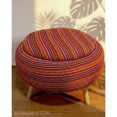 GENERICO - Puff Roda Eco Andino Asiento Artesanal