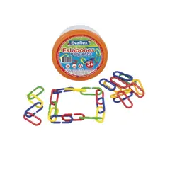 GENERICO - Juego Didáctico Eslabones Geométricos Pequeños Evaflex