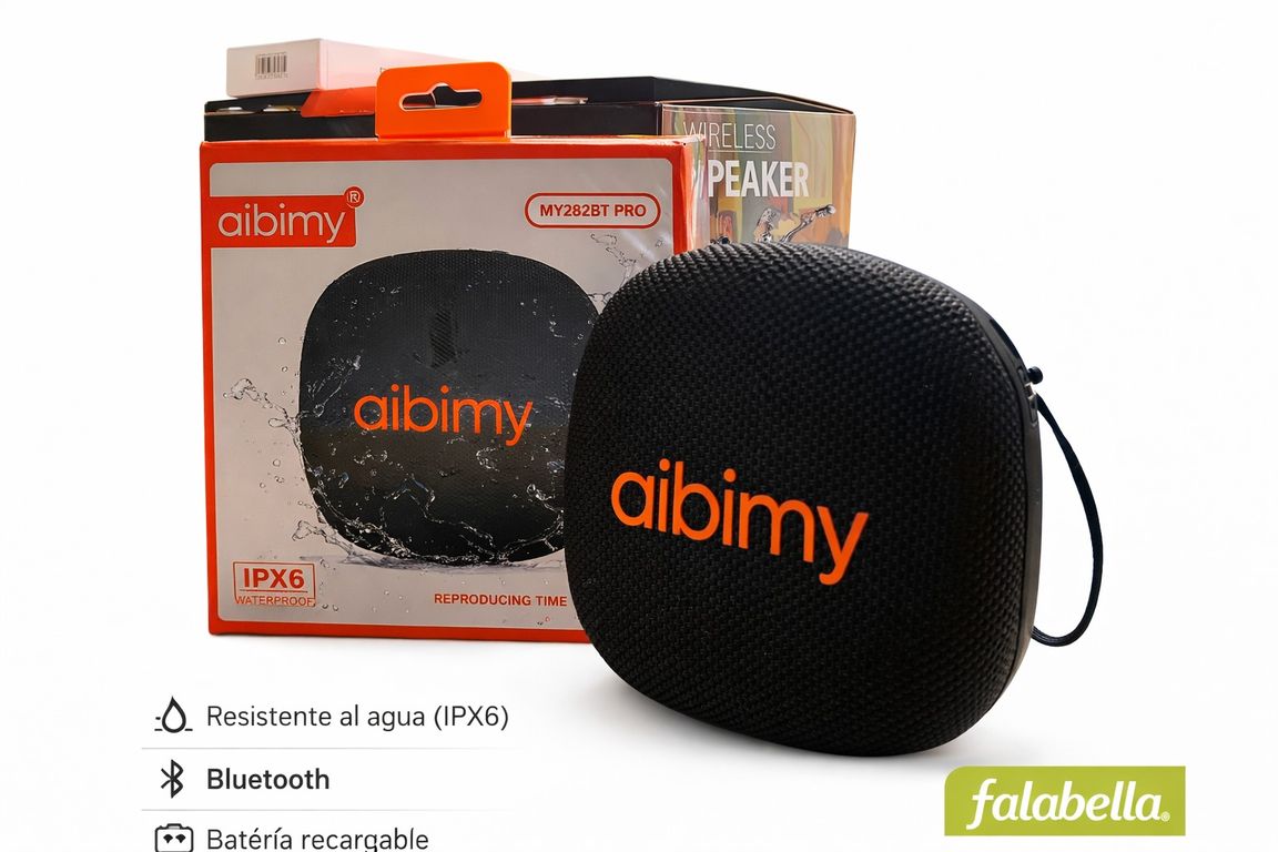 MINI PARLANTE PORTÁTIL AIBIMY CON BLUETOOTH