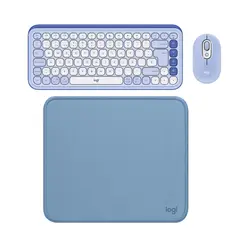 LOGITECH - KIT TECLADO + MOUSE POP ICON BLUETOOTH+PAD MOUSE 200X230