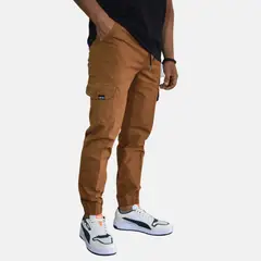YONISTERS CLOTHING - Jogger Cargo Urbano Hombre Drill Semipitillo Camel