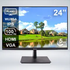 TEROS - MONITOR PLANO TE-2420CS 24 " WUXGA IPS 100HZ 5MS HDMI VGA NEGRO
