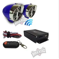 GENERICO - Kit Parlante Bocina Bluetooth Alarma Moto con Control Remoto